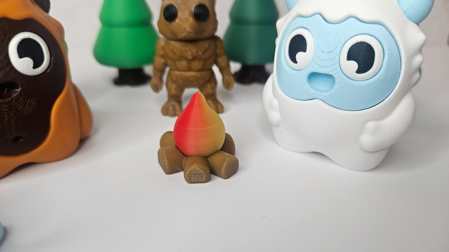 Fantasy Yeti & Sasquatch - Articulated Flexi Animal Playset