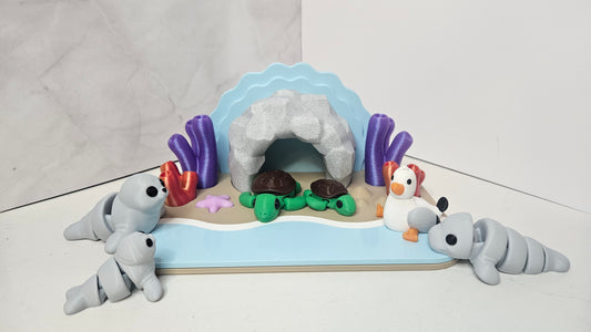 Seashore - Articulated Flexi Sea Animal Playset