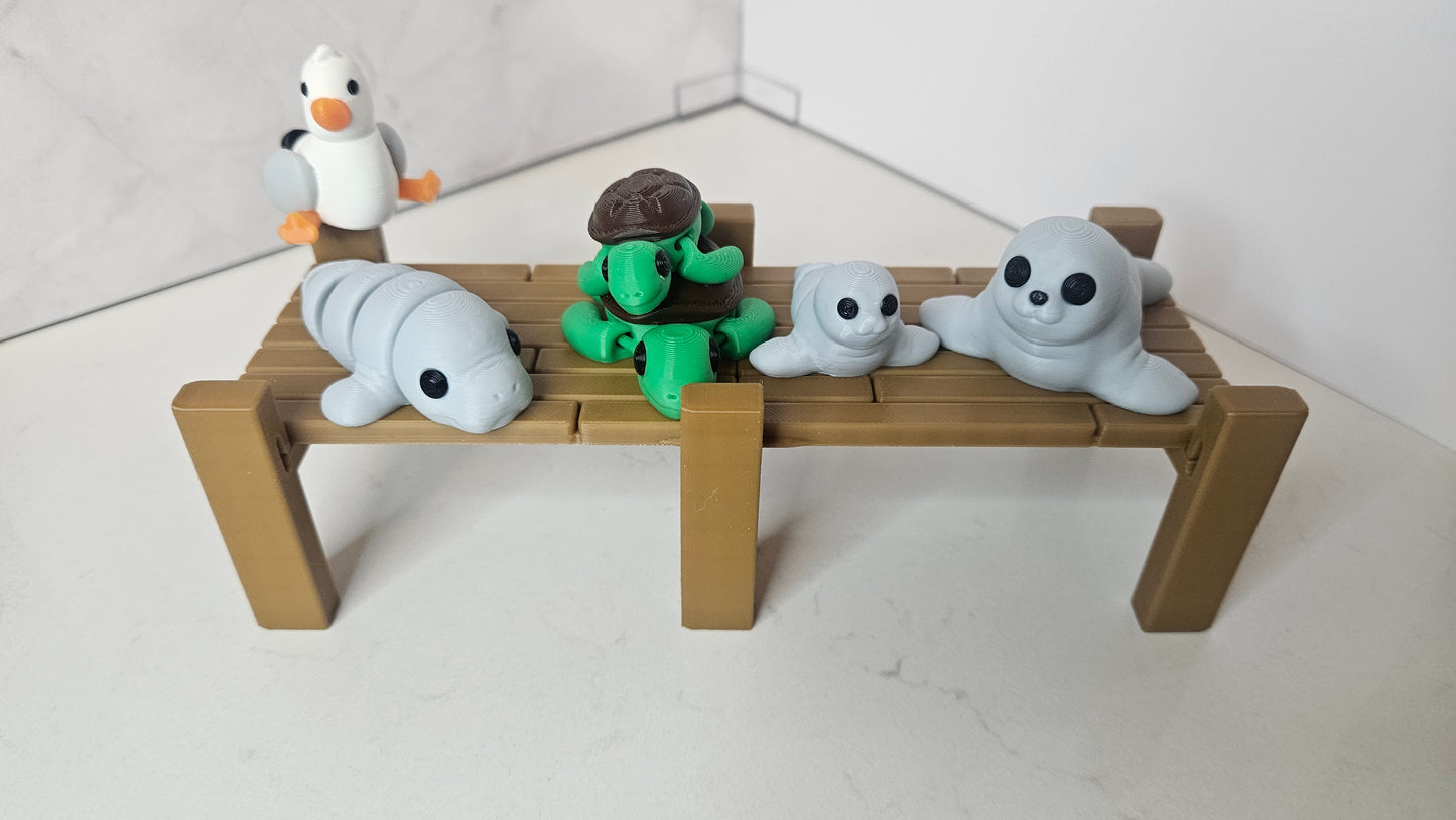 Seashore - Articulated Flexi Sea Animal Playset