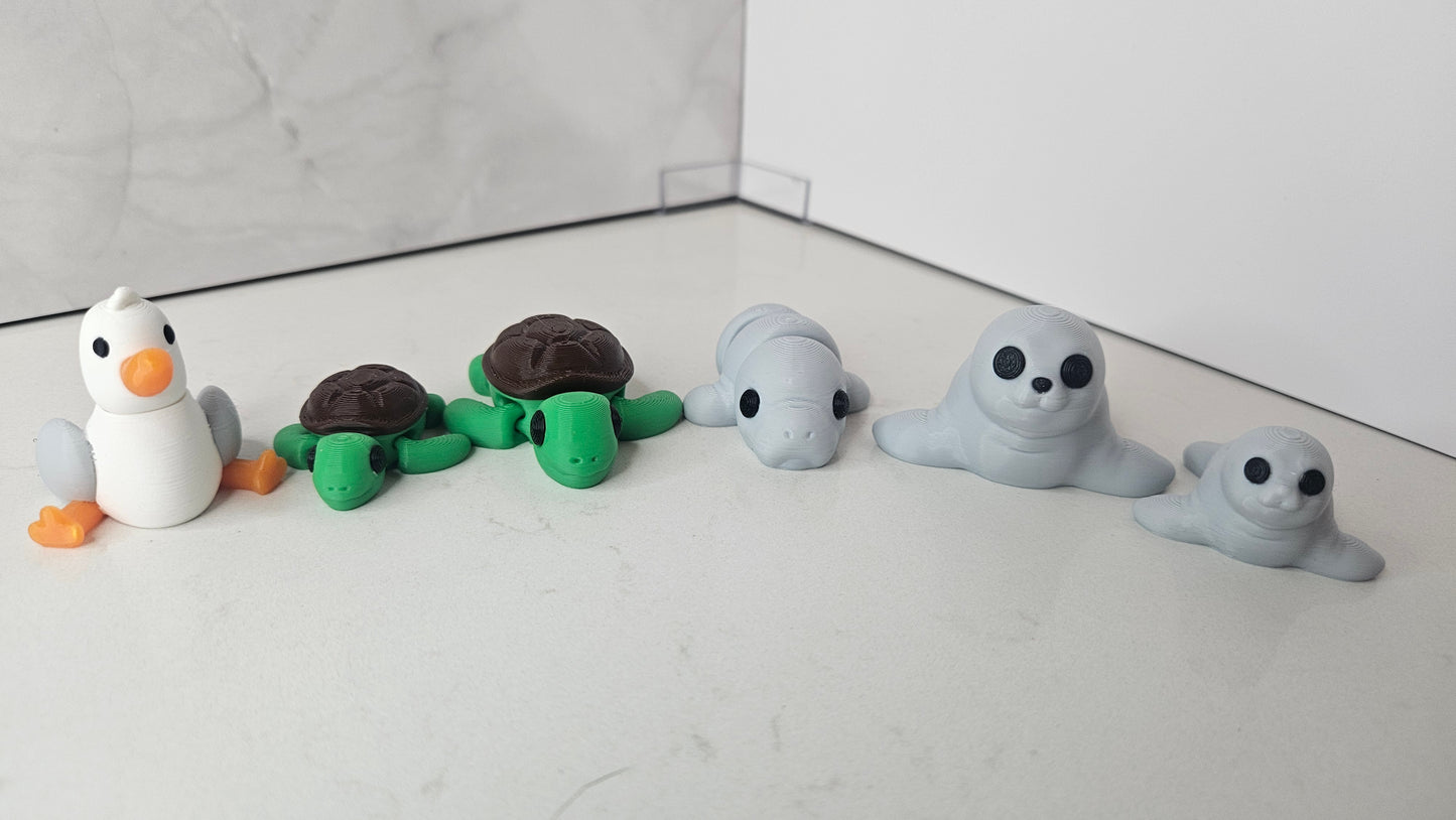 Seashore - Articulated Flexi Sea Animal Playset