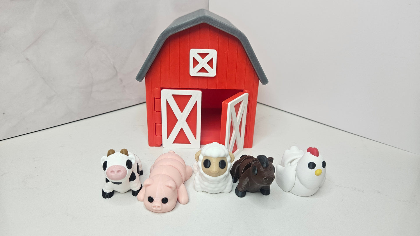 Farm - Articulated Flexi Animal Playset