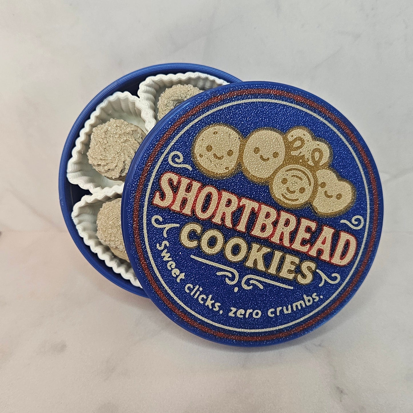 Grandmas Cookie Tin Fidget Clicker