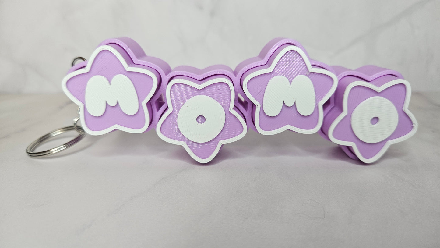 Custom Name Star Clicker Keychain