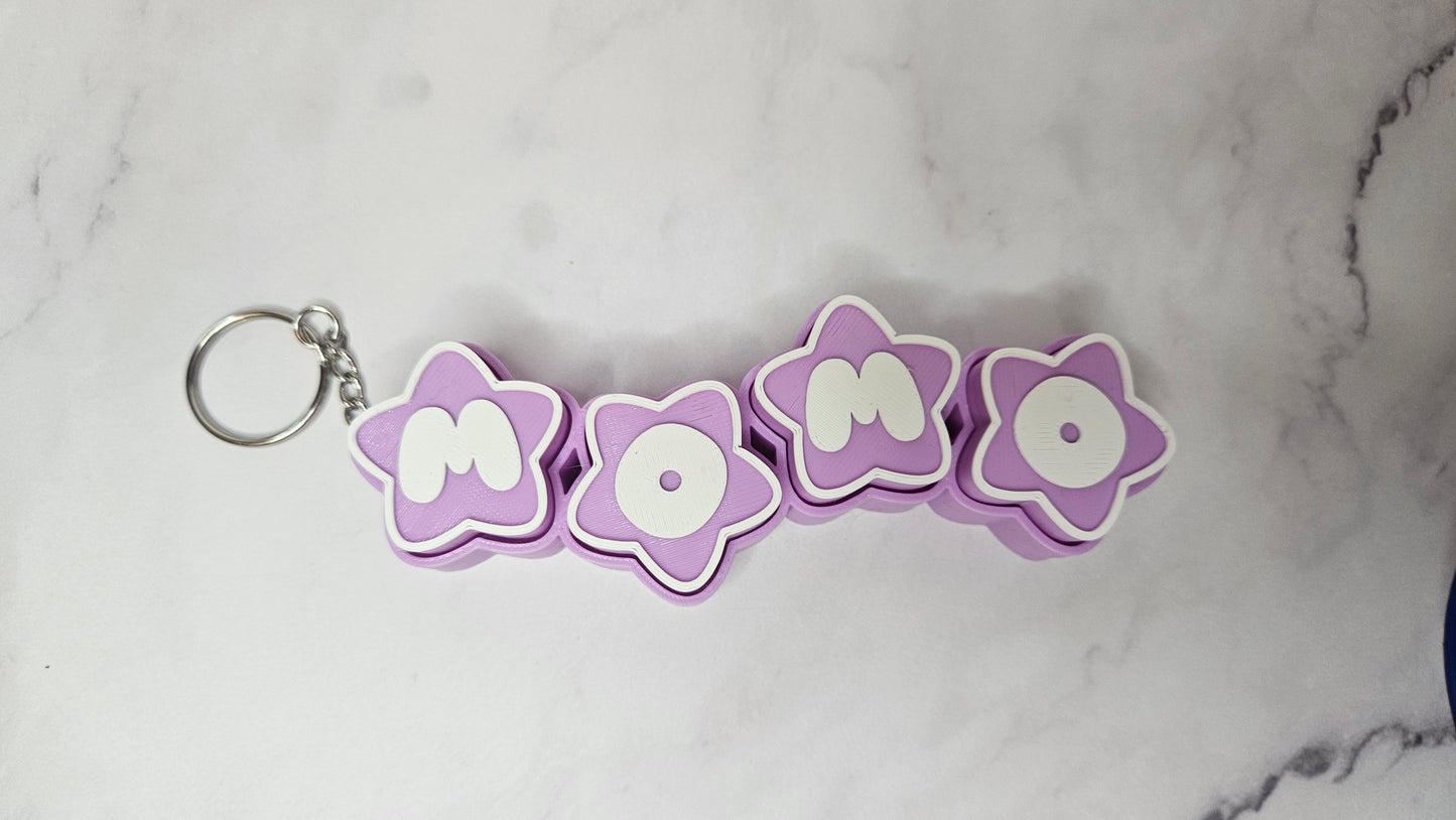 Custom Name Star Clicker Keychain