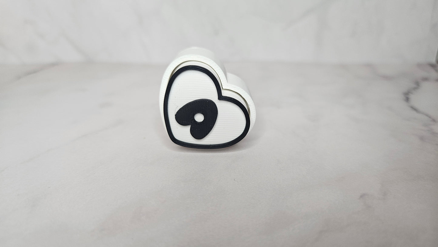 Custom Name Heart Clicker Keychain