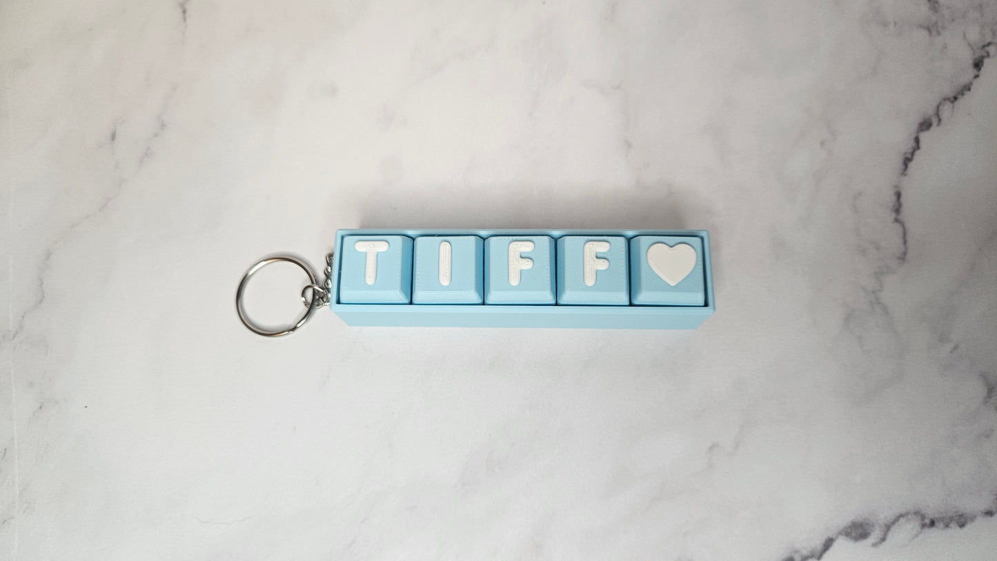 Custom Name Keyboard Clicker Keychain